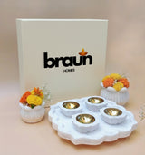 Marble Diya - Primrose