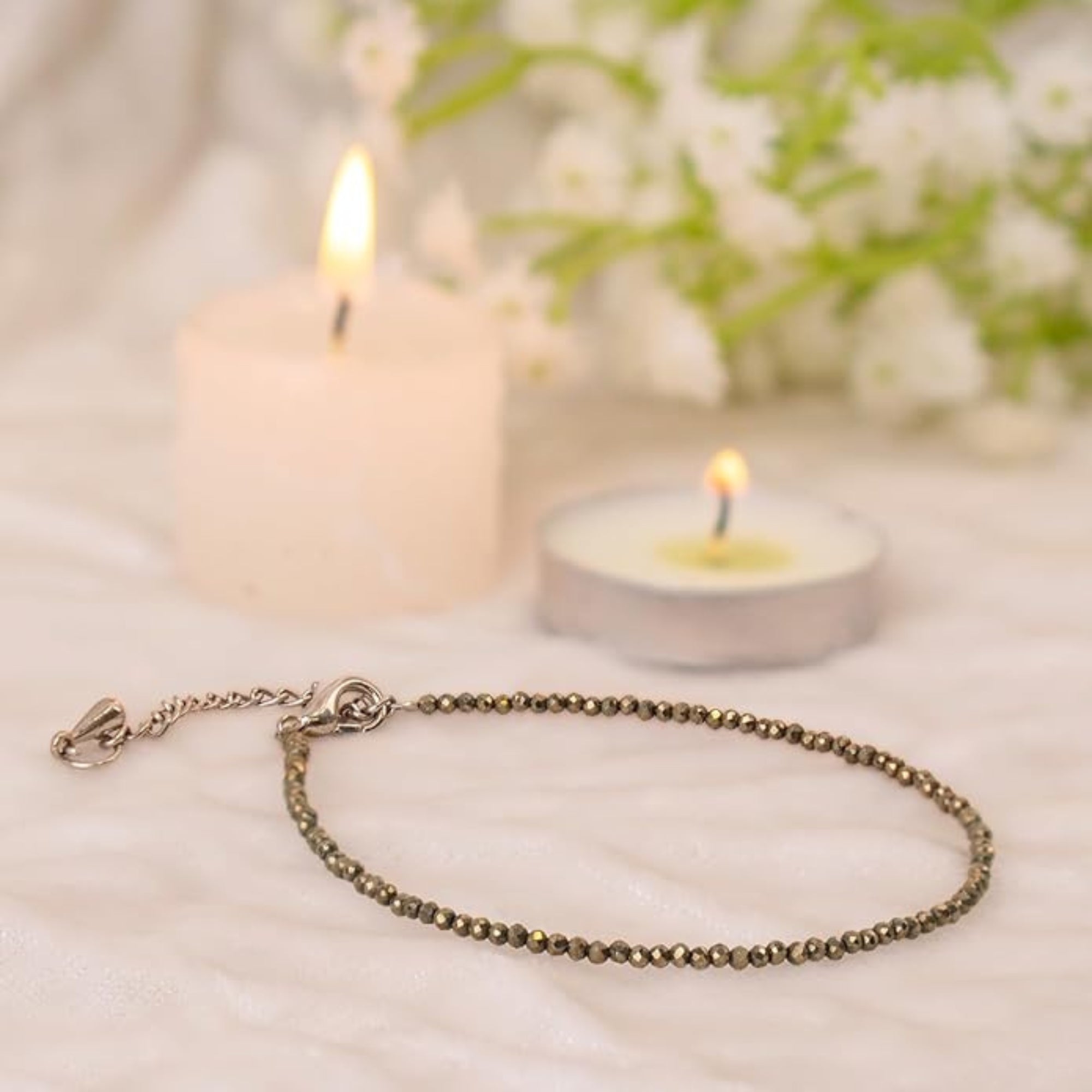 pyrite stone anklet for women certified original, raw money magnet bracelet, stylish gift anklets of pyrite crystals for Women