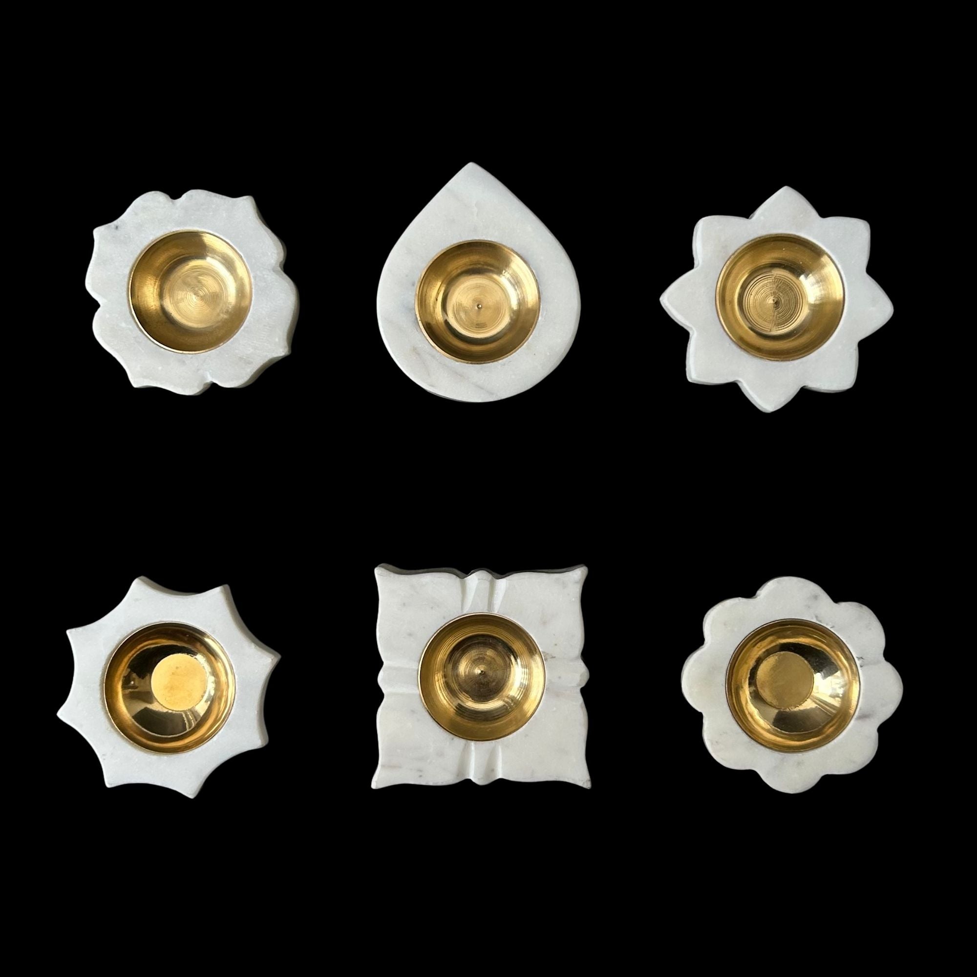 Marble Diya - Primrose