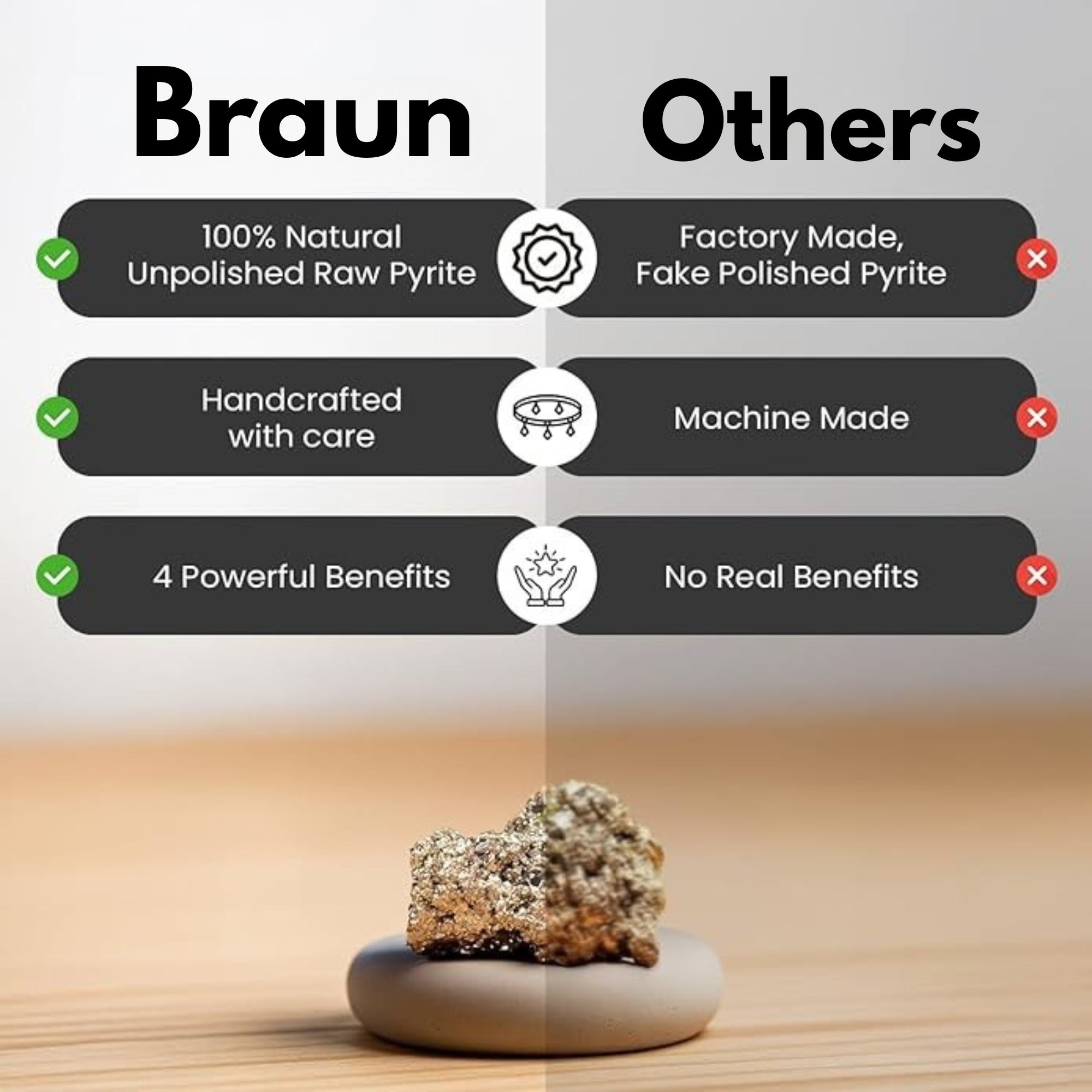 pyrite stone anklet for women certified original, raw money magnet bracelet, stylish gift anklets of pyrite crystals for Women