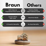 pyrite stone anklet for women certified original, raw money magnet bracelet, stylish gift anklets of pyrite crystals for Women