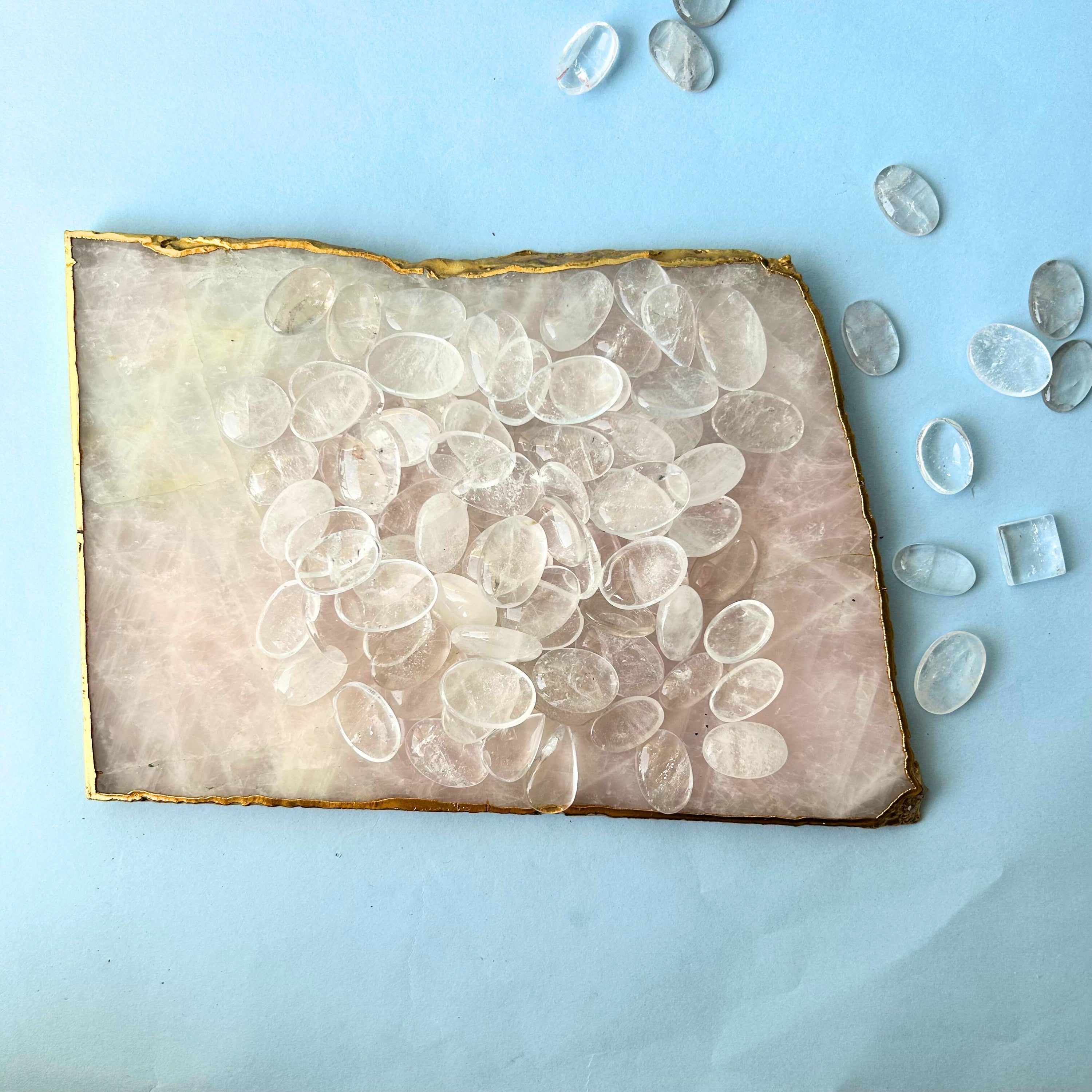 Clear Flat Crystal tumble Crystal