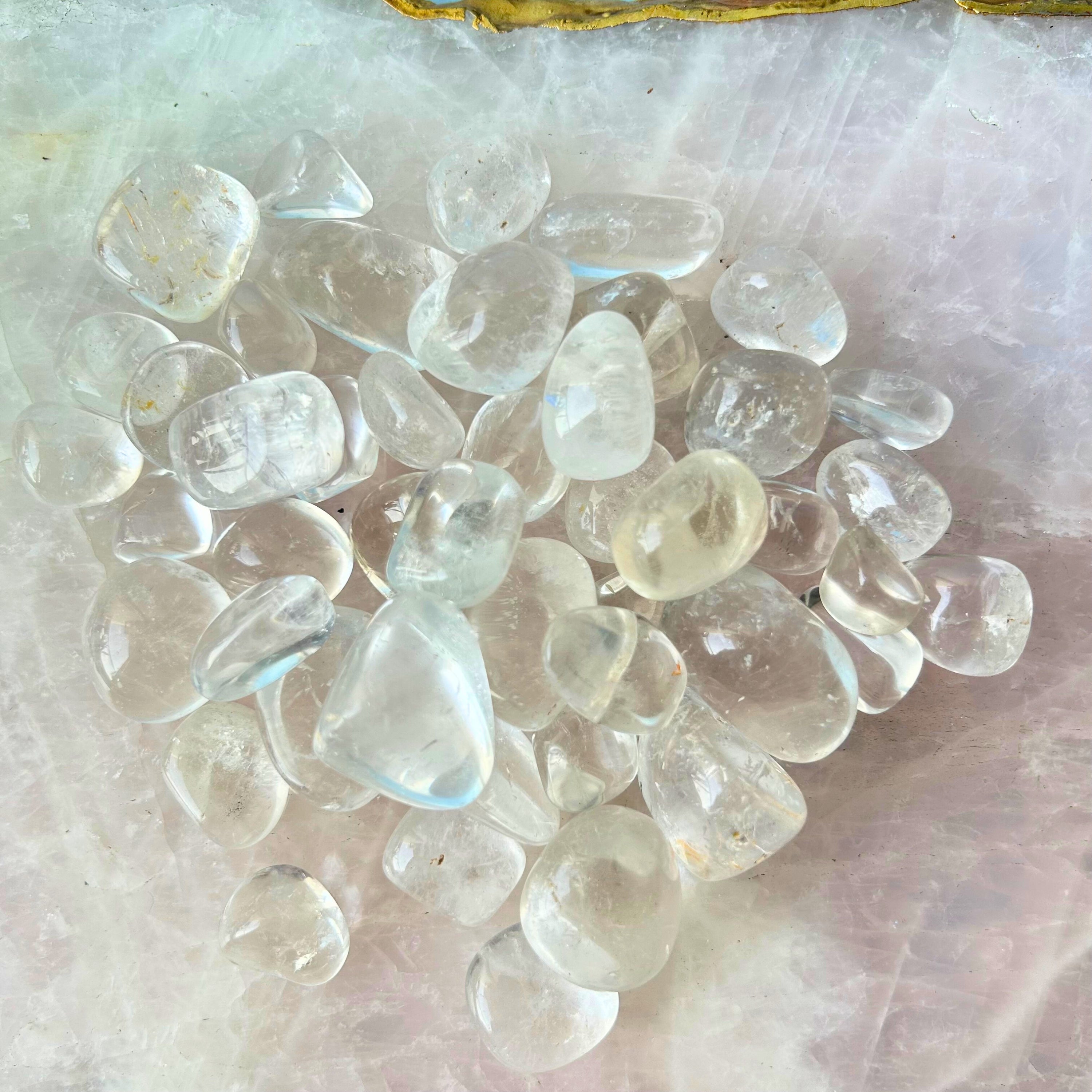 Clear Crystal Tubmble crystal thumbnail 2