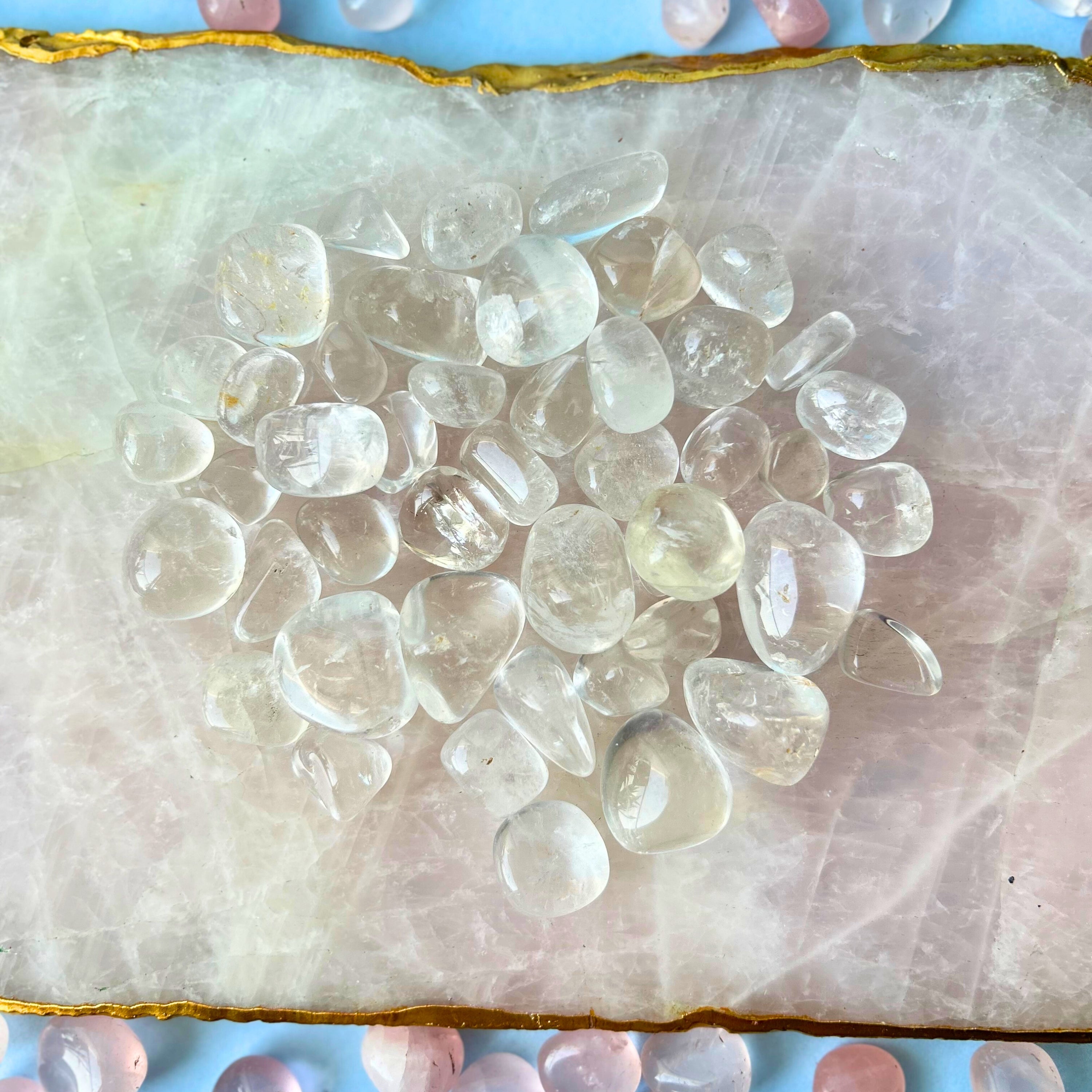Clear Crystal Tubmble crystal thumbnail 3