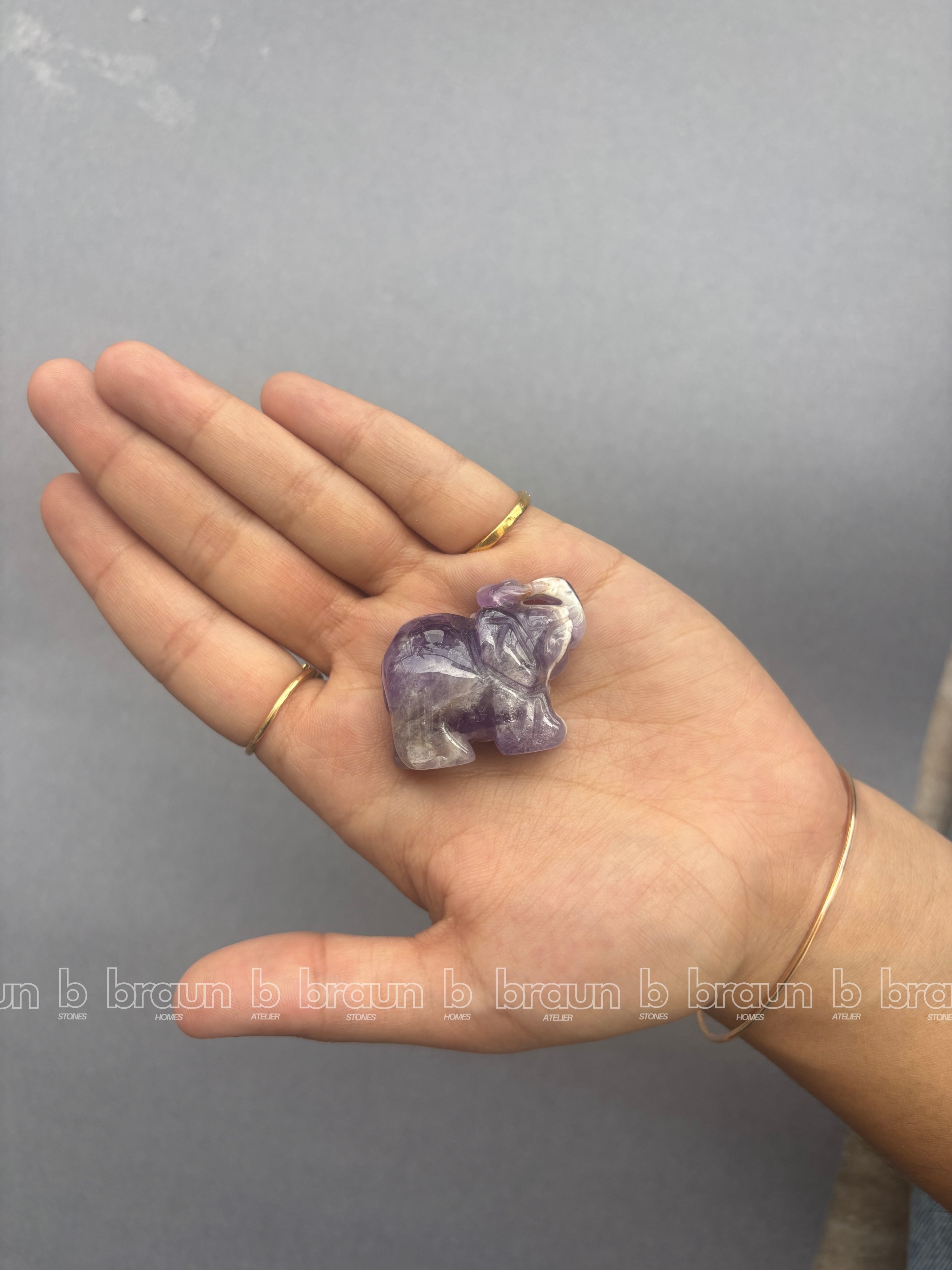 Amethyst Elephant Small