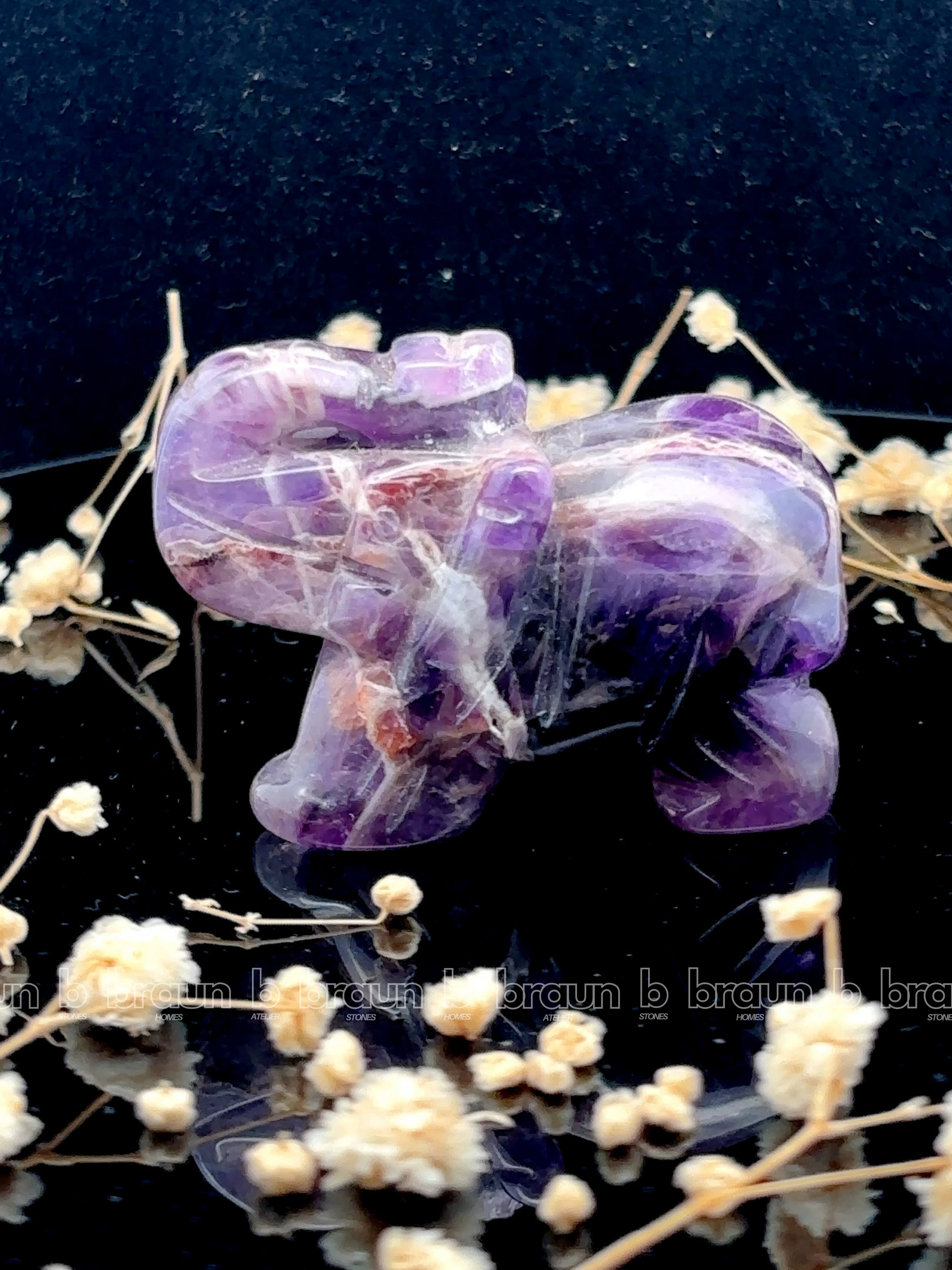 Amethyst Elephant Medium