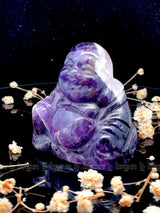 Amethyst Laughing Buddha Medium