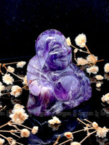 Amethyst Laughing Buddha Medium