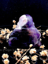 Amethyst Laughing Buddha Medium