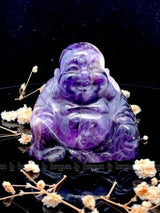 Amethyst Laughing Buddha Medium