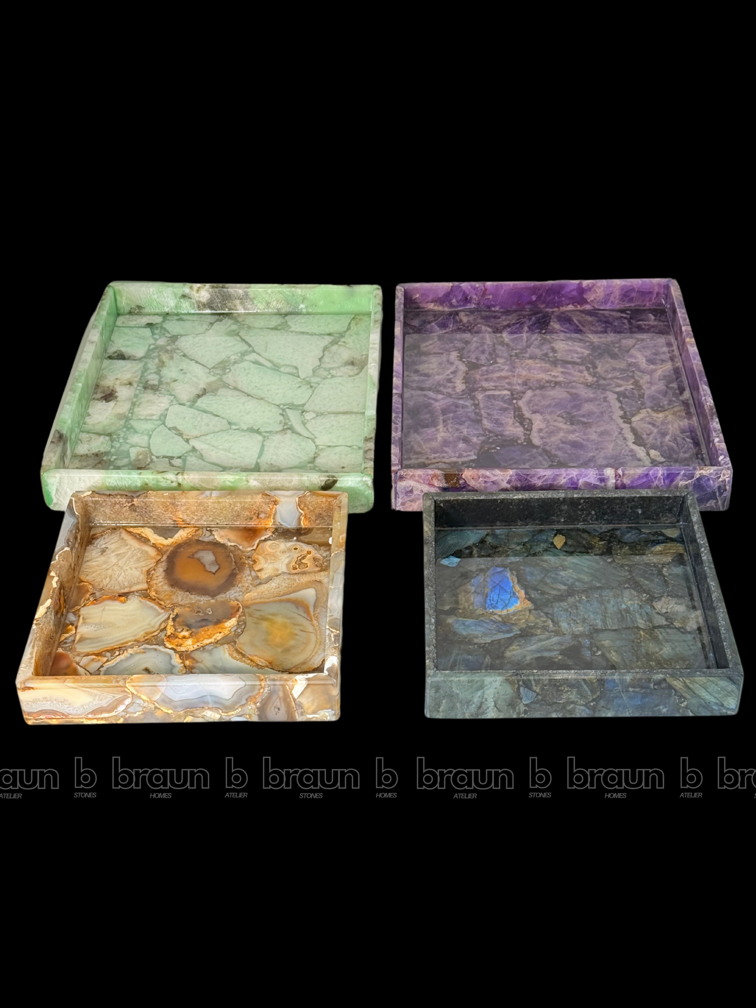 Labradorite Square Tray