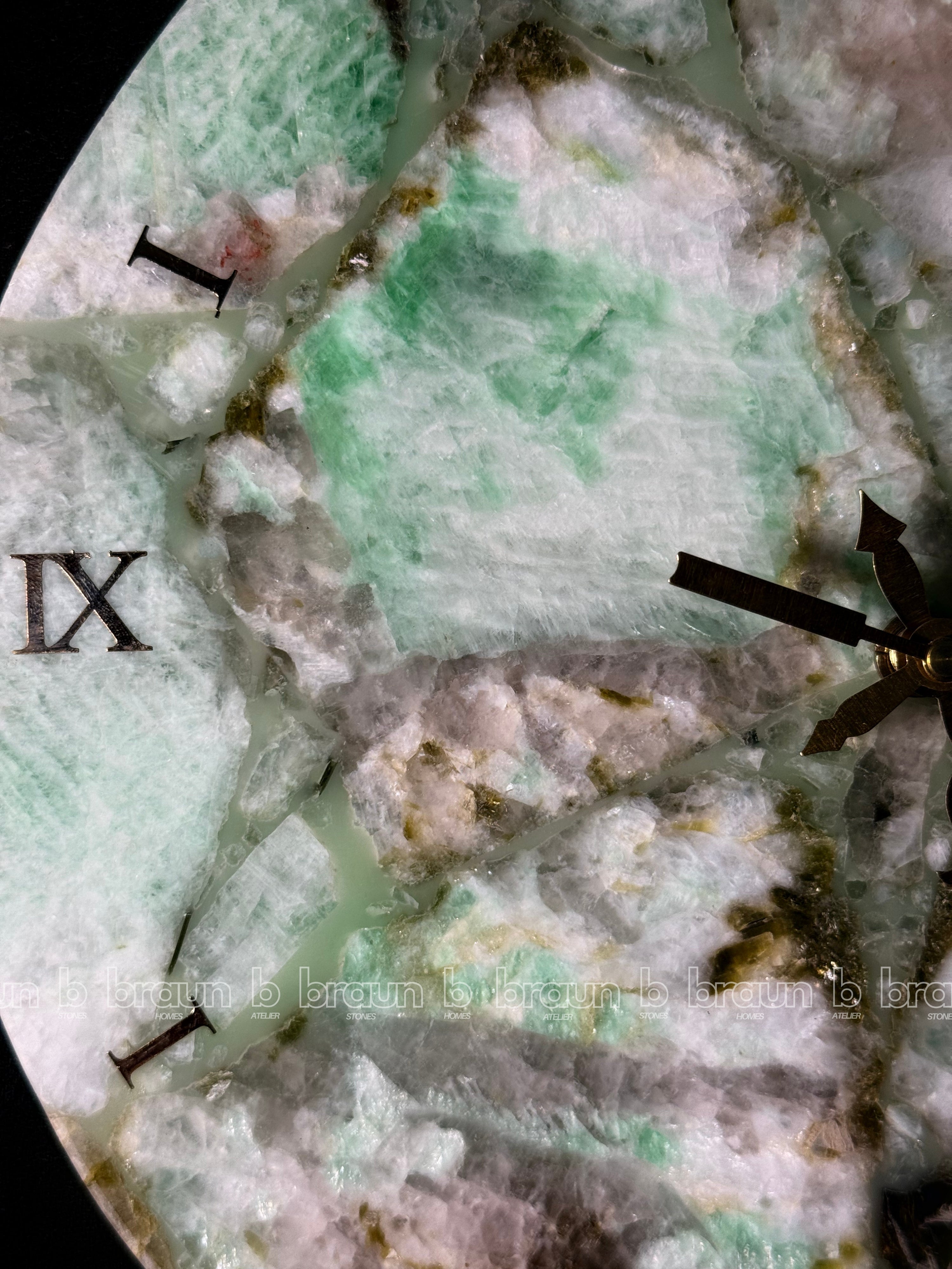 Amazonite Round Wall Clock