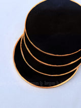 Black Agate Round Coasters