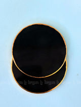 Black Agate Round Coasters