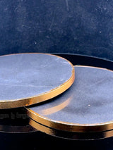Black Agate Round Coasters