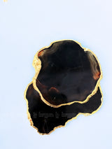 Black Agate Coasters