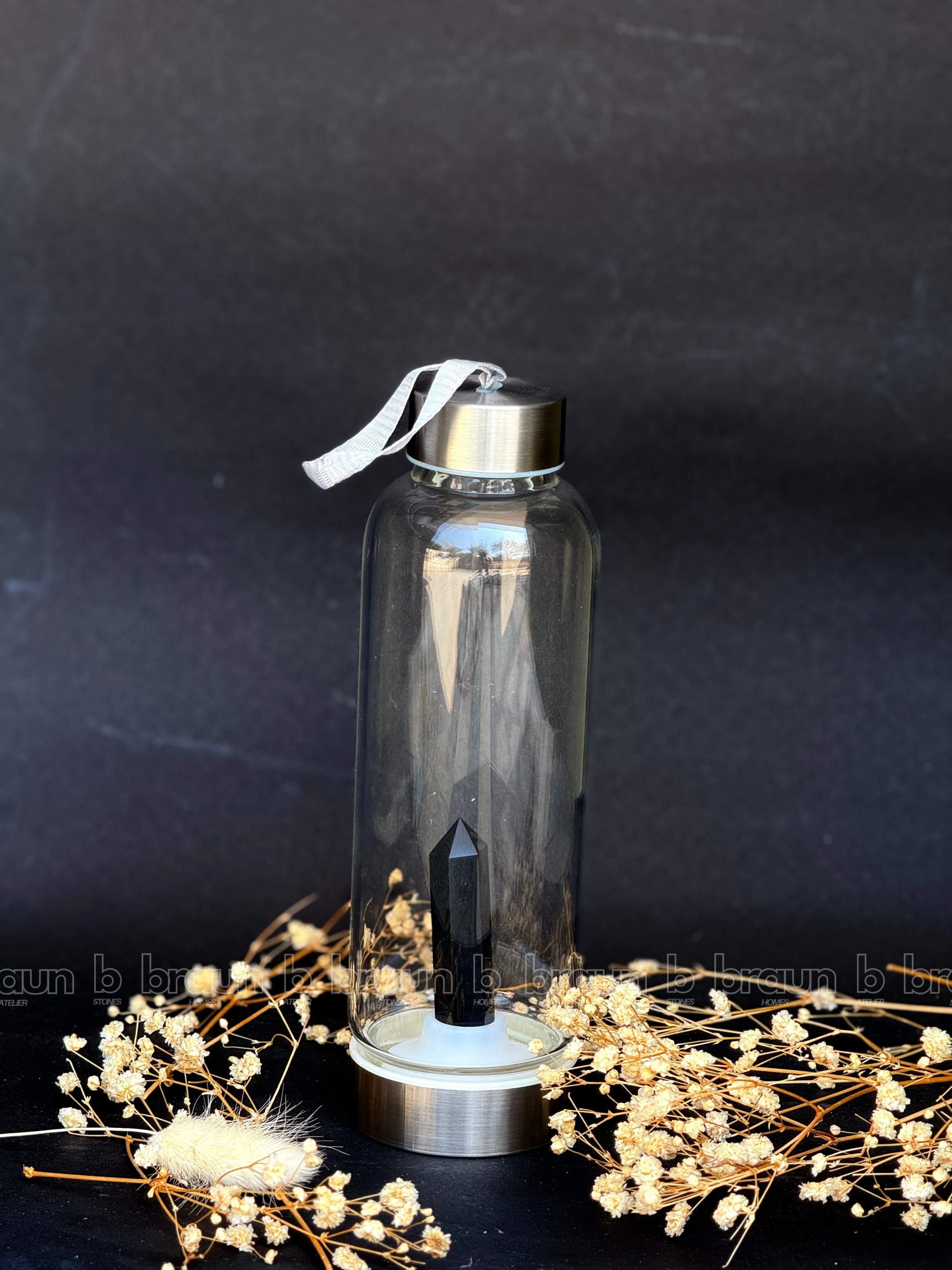 Black Obsidian Bottle