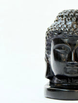 Black Obsidian Buddha Face