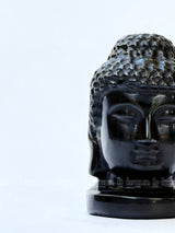 Black Obsidian Buddha Face