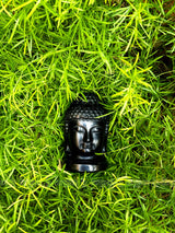 Black Obsidian Buddha Face