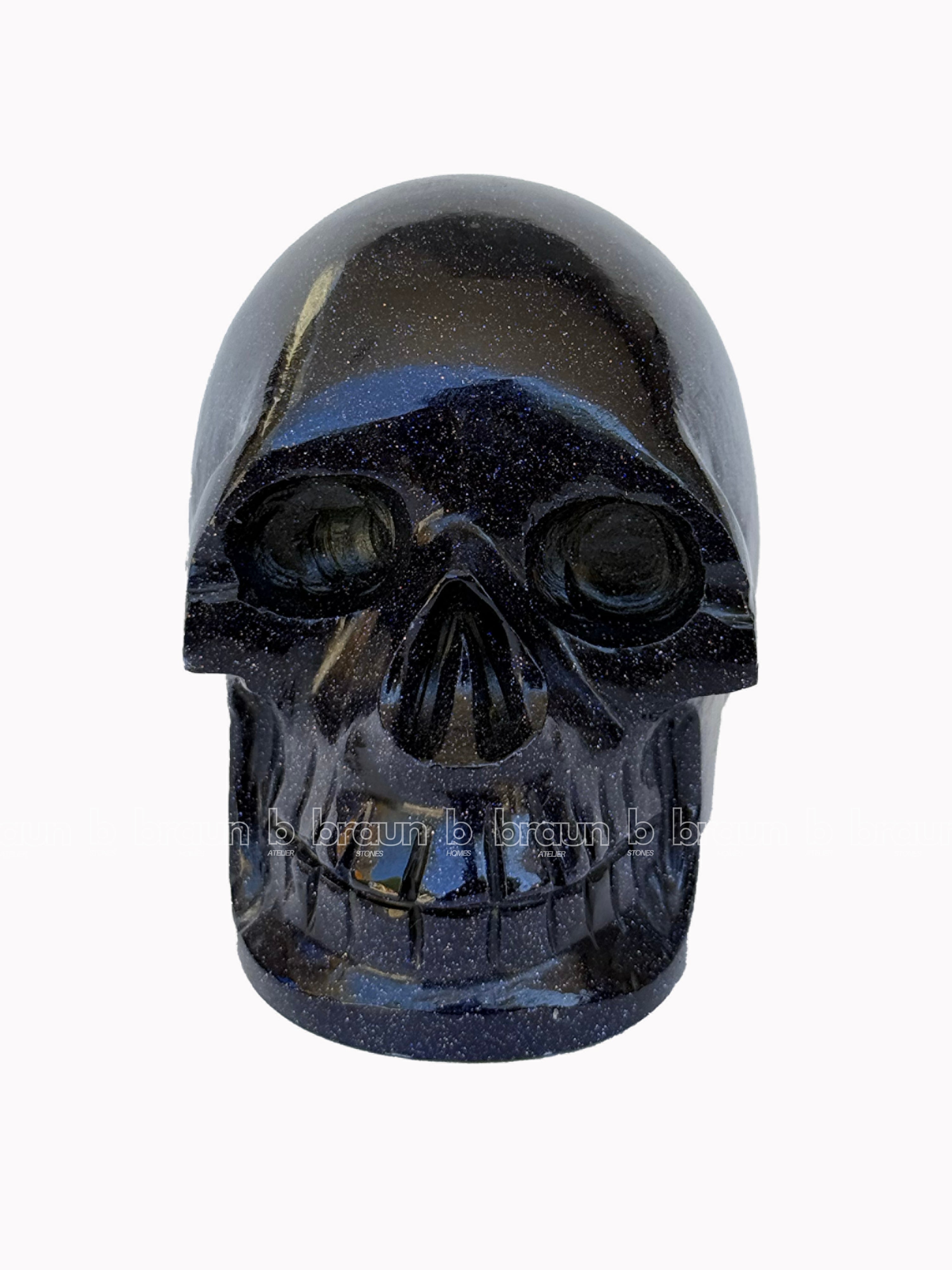 Blue Goldstone Skull