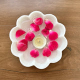 Daisy Burst Marble Urli - 6 inch