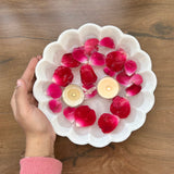 Daisy Burst Marble Urli - 8 inch