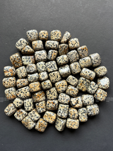 NaturalDalmation Jasper tumbled crystals by Braun Homes √ê polished healing stones for meditation, Reiki, chakra balancing, anxiety relief, and spiritual energy protection in deep purple hues