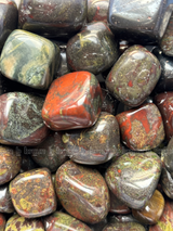 NaturalDragon Blood tumbled crystals by Braun Homes √ê polished healing stones for meditation, Reiki, chakra balancing, anxiety relief, and spiritual energy protection in deep purple hues