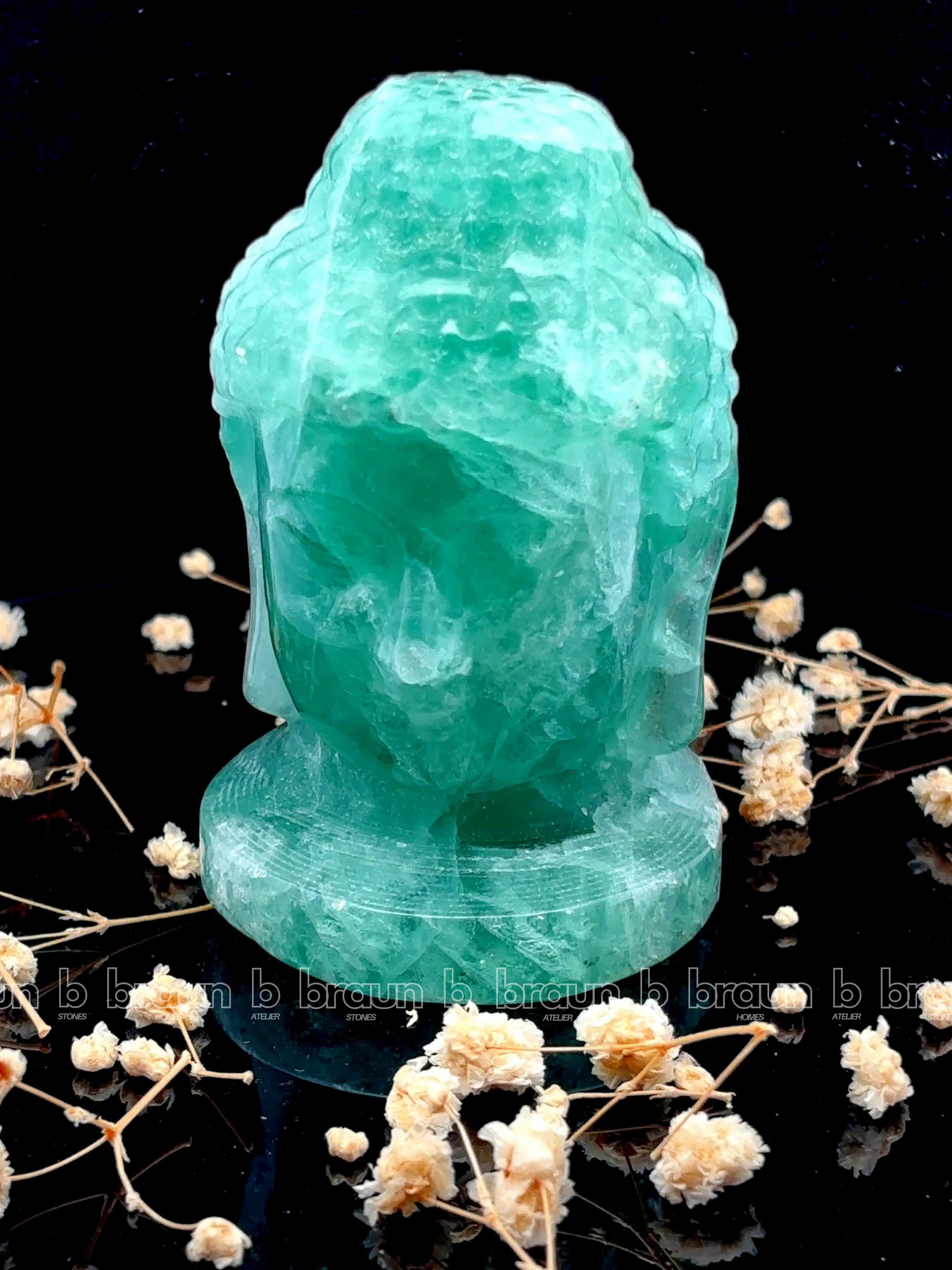 Fluorite Buddha Face