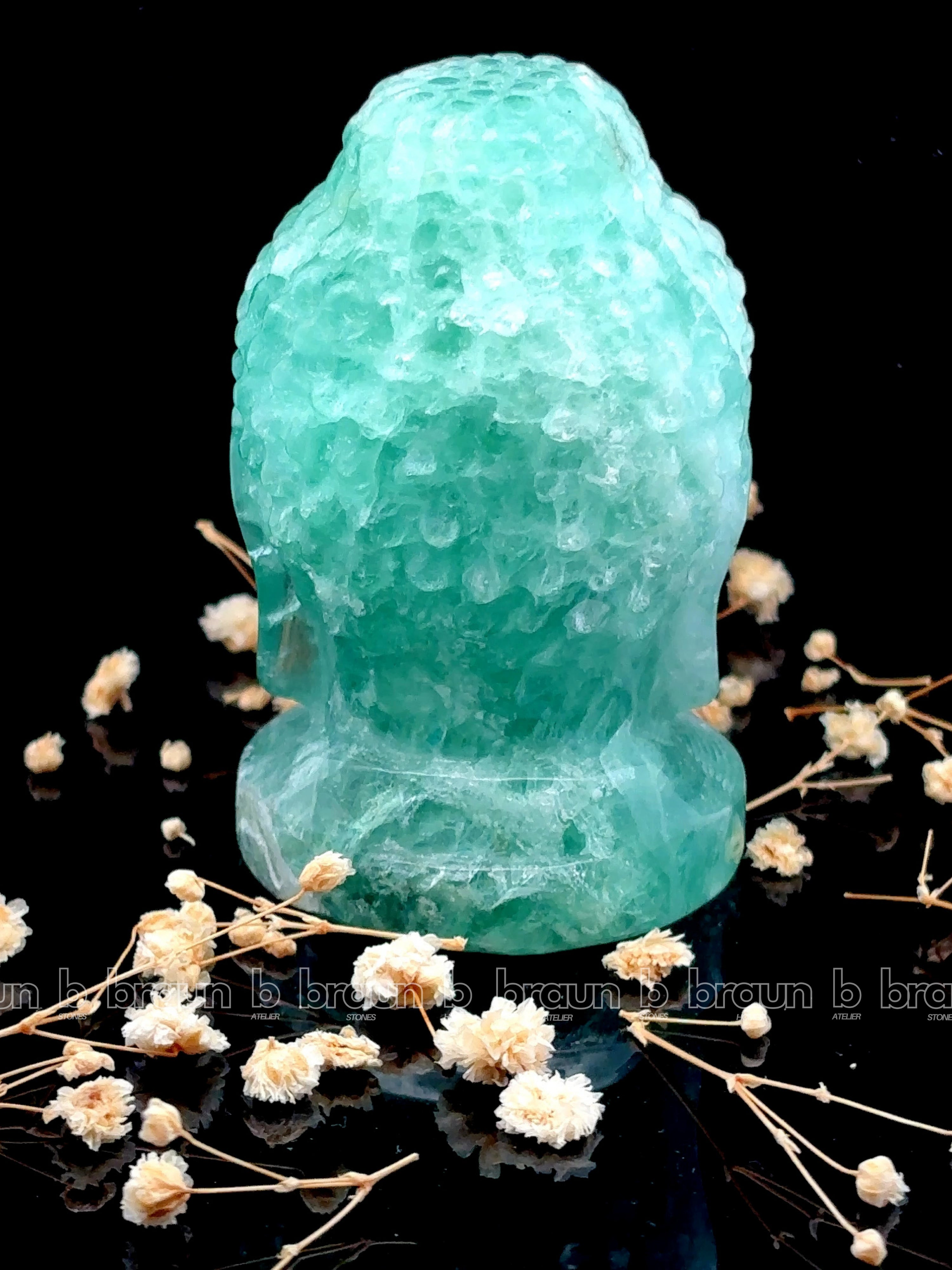 Fluorite Buddha Face