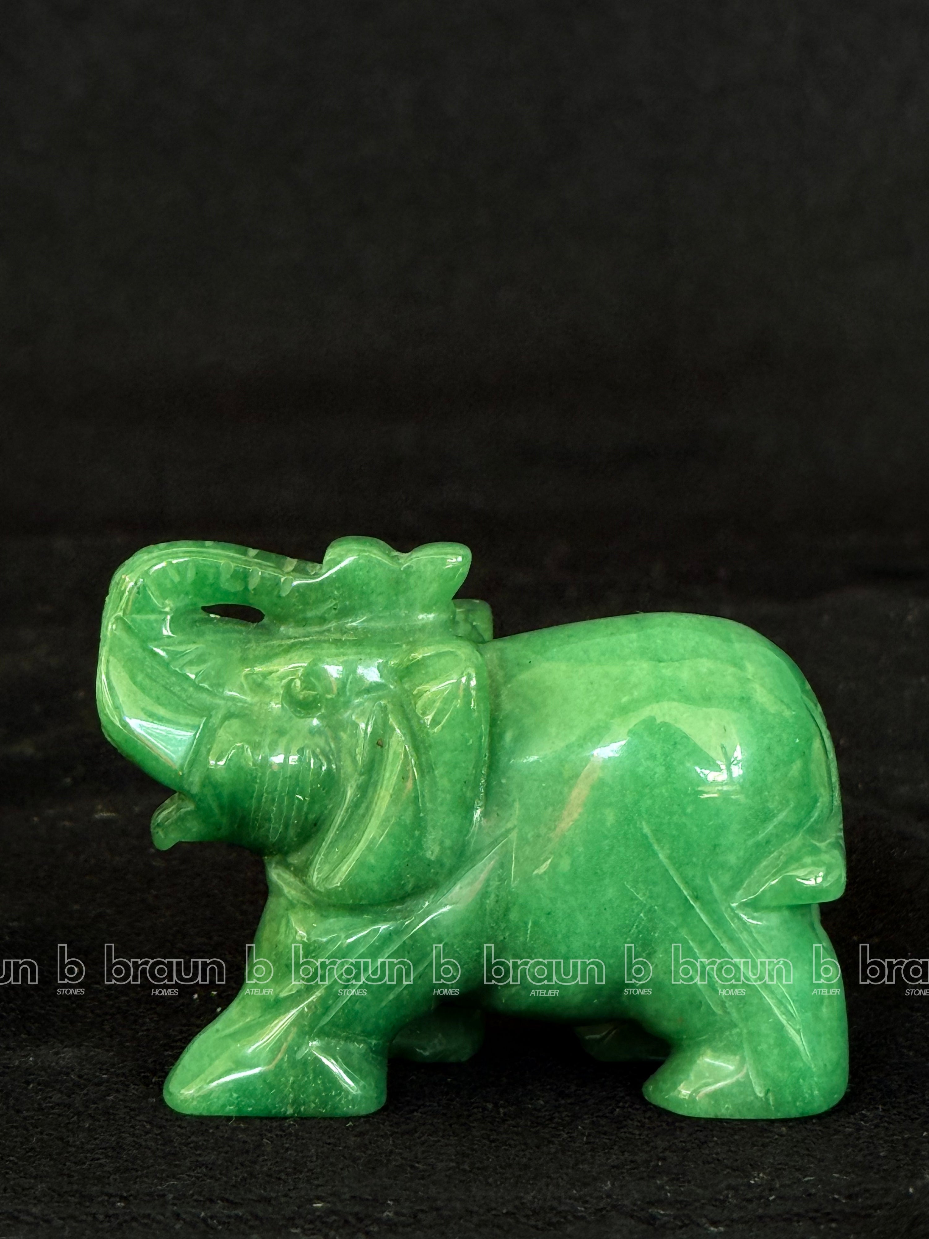 Green Aventurine Elephant Large