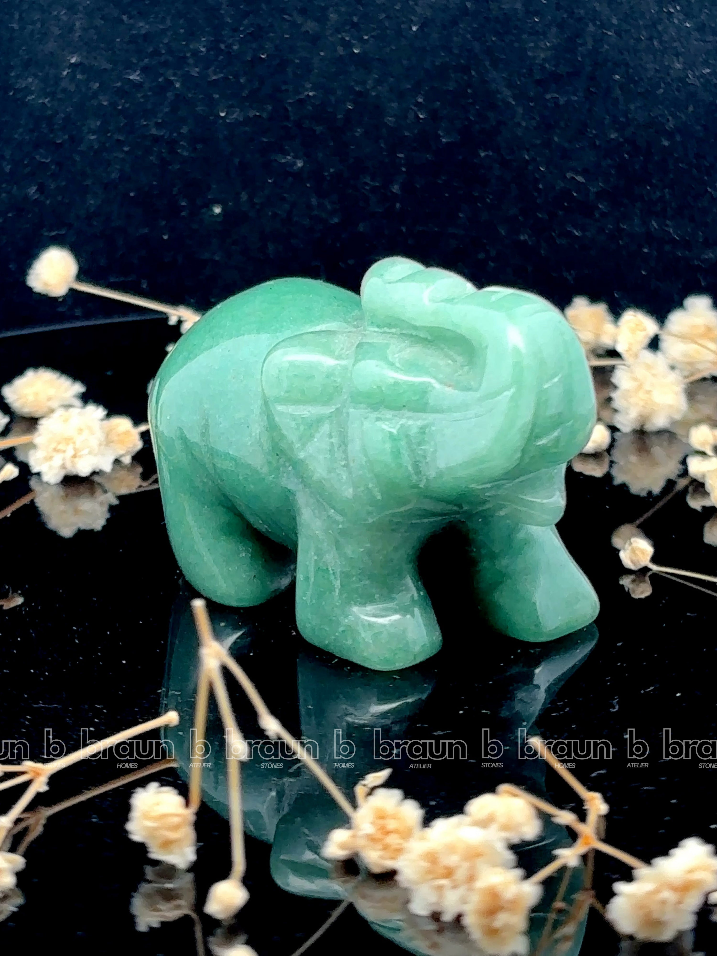 Green Aventurine Elephant Small