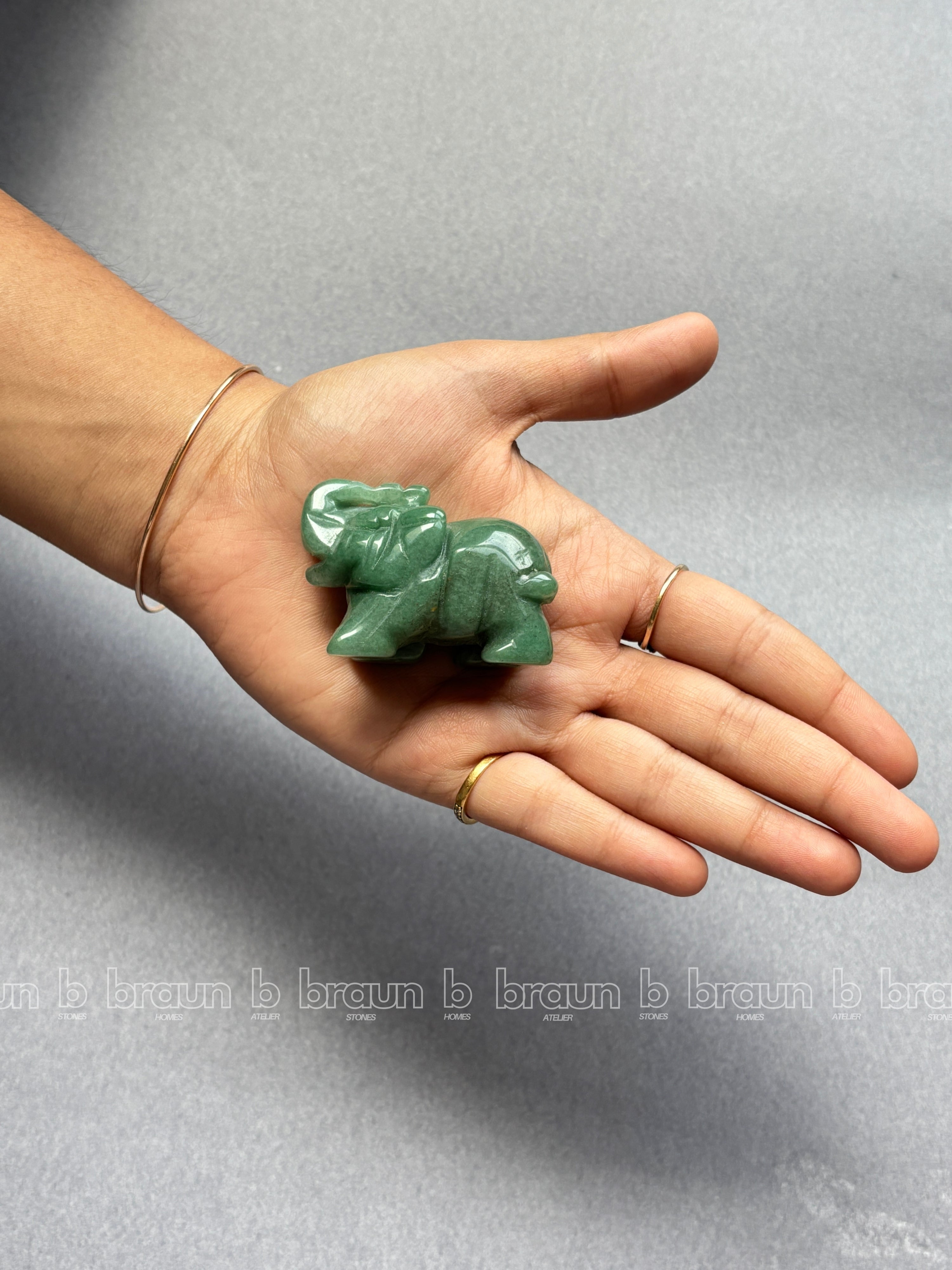 Green Aventurine Elephant Small