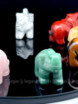 Green Aventurine Elephant Large