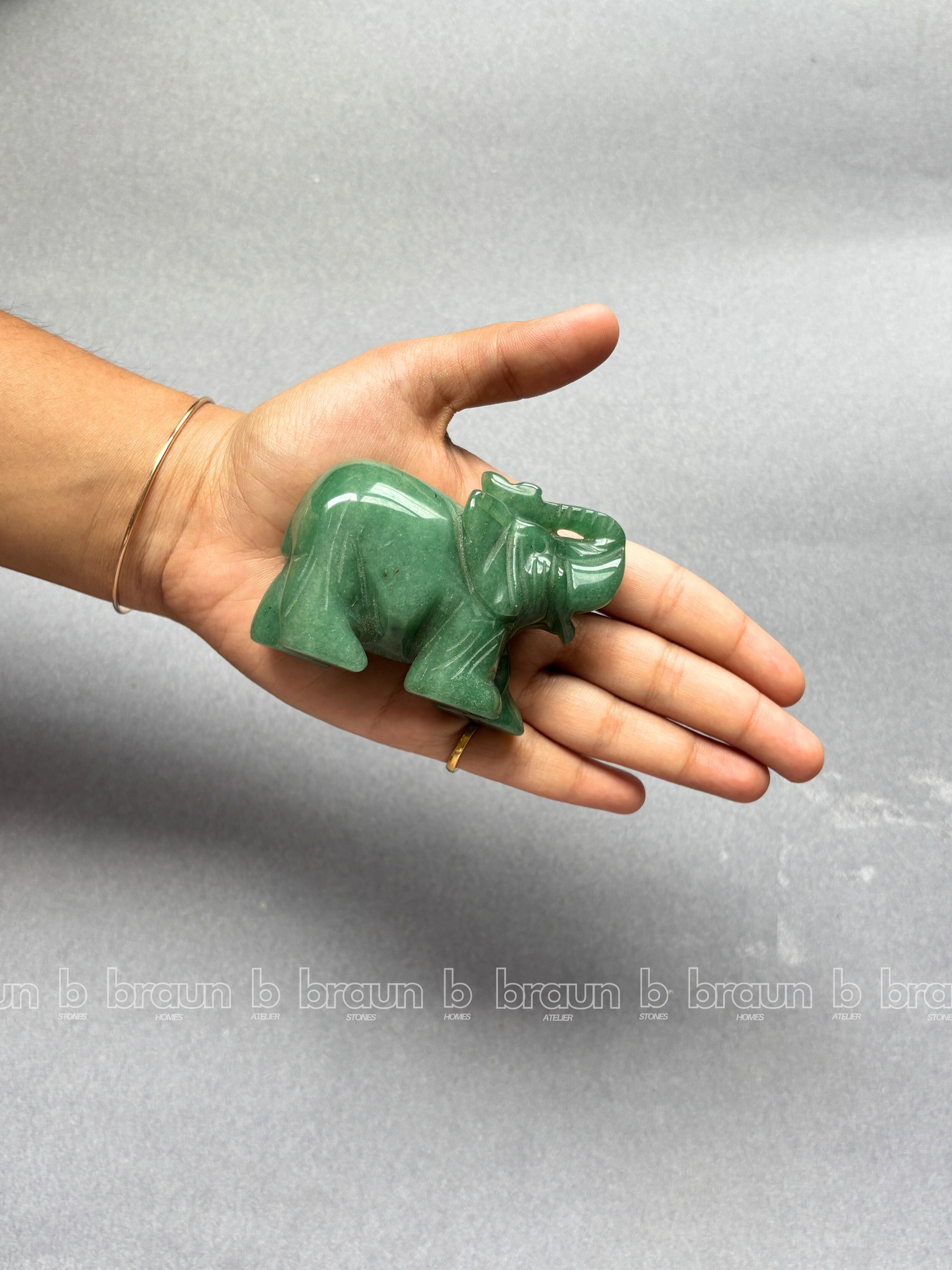 Green Aventurine Elephant Large