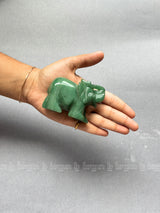 Green Aventurine Elephant Large