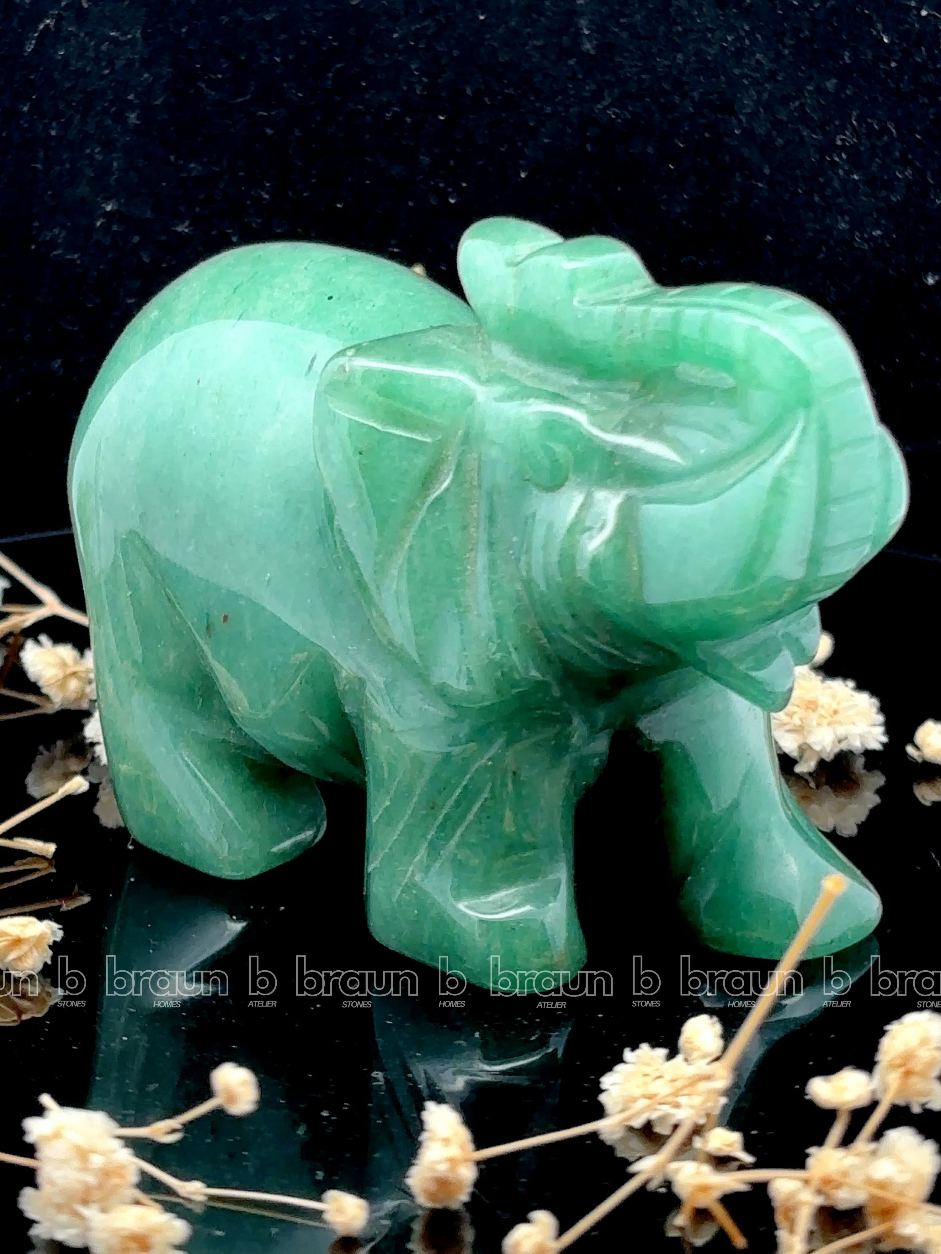 Green Aventurine Elephant Large