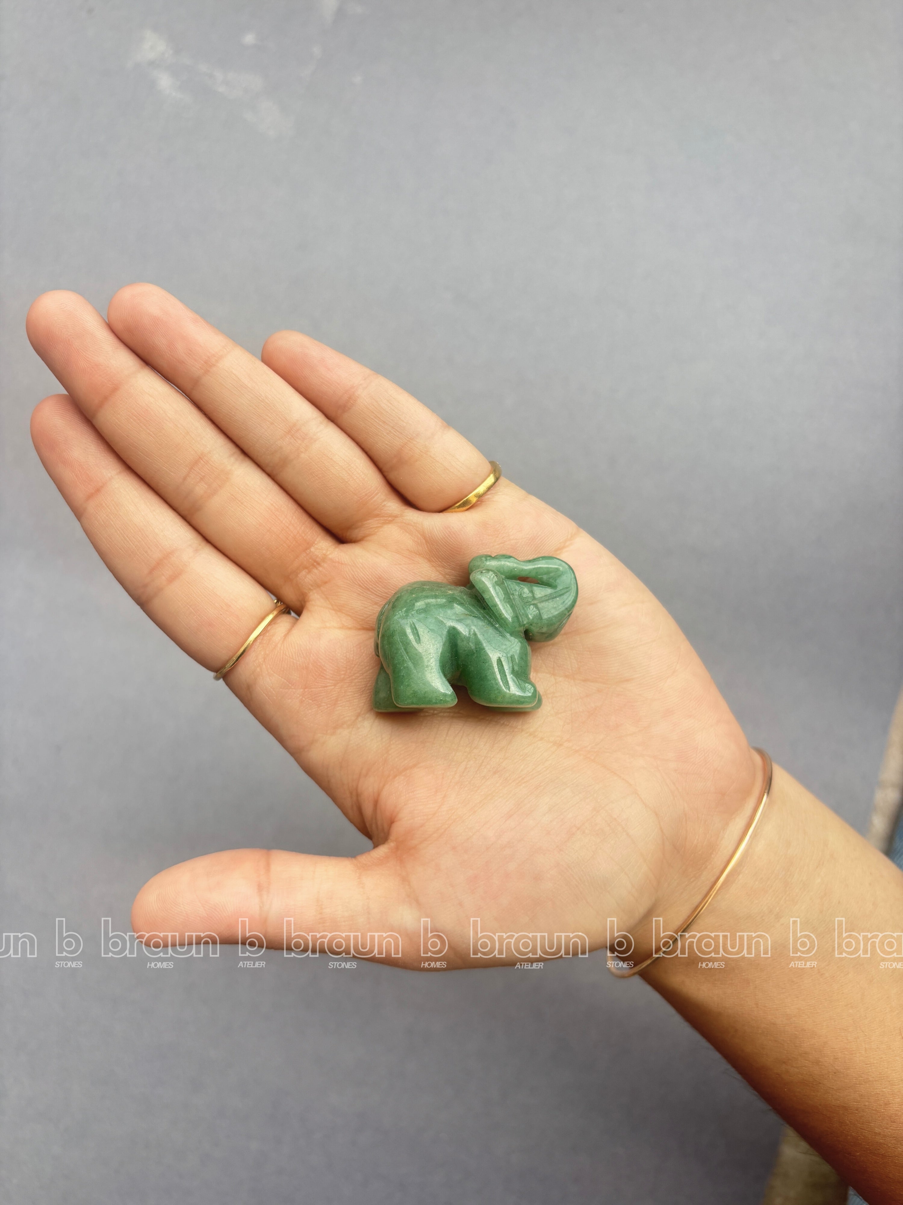 Green Aventurine Elephant Xsmall