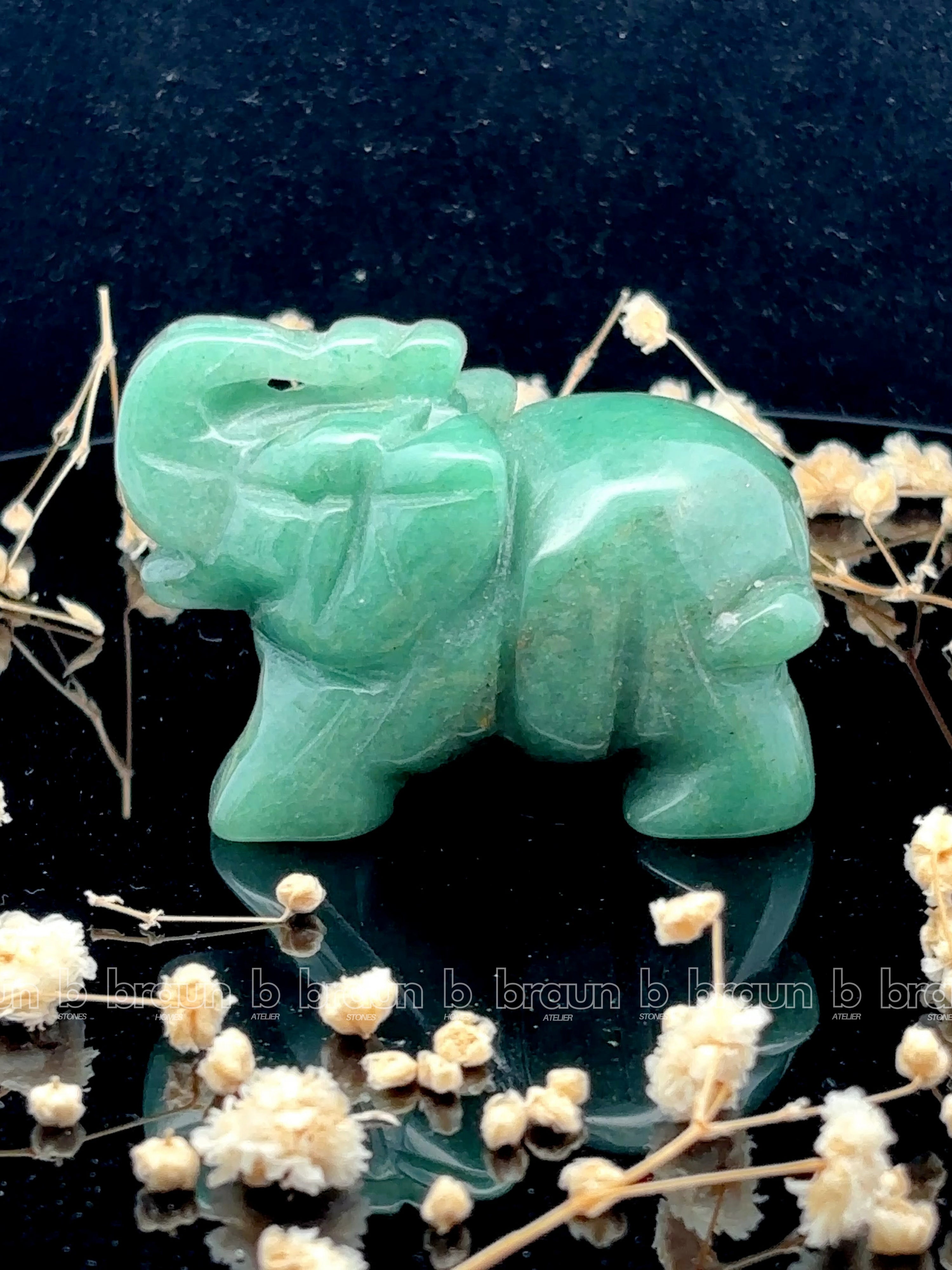 Green Aventurine Elephant Small