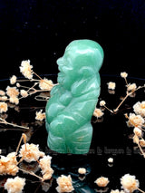 Green Aventurine Laughing Buddha  Medium