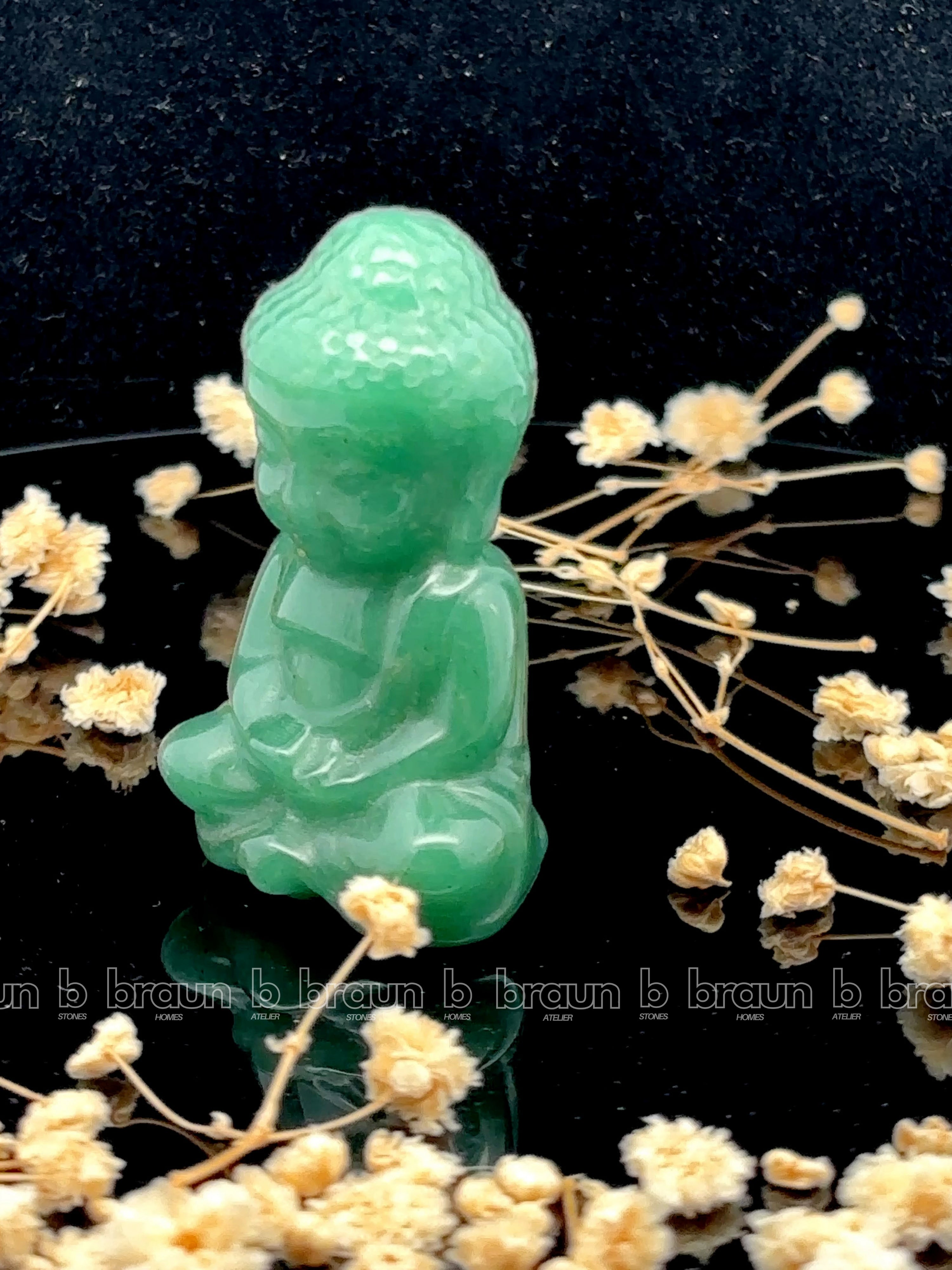 Green Aventurine Sitting Buddha Medium