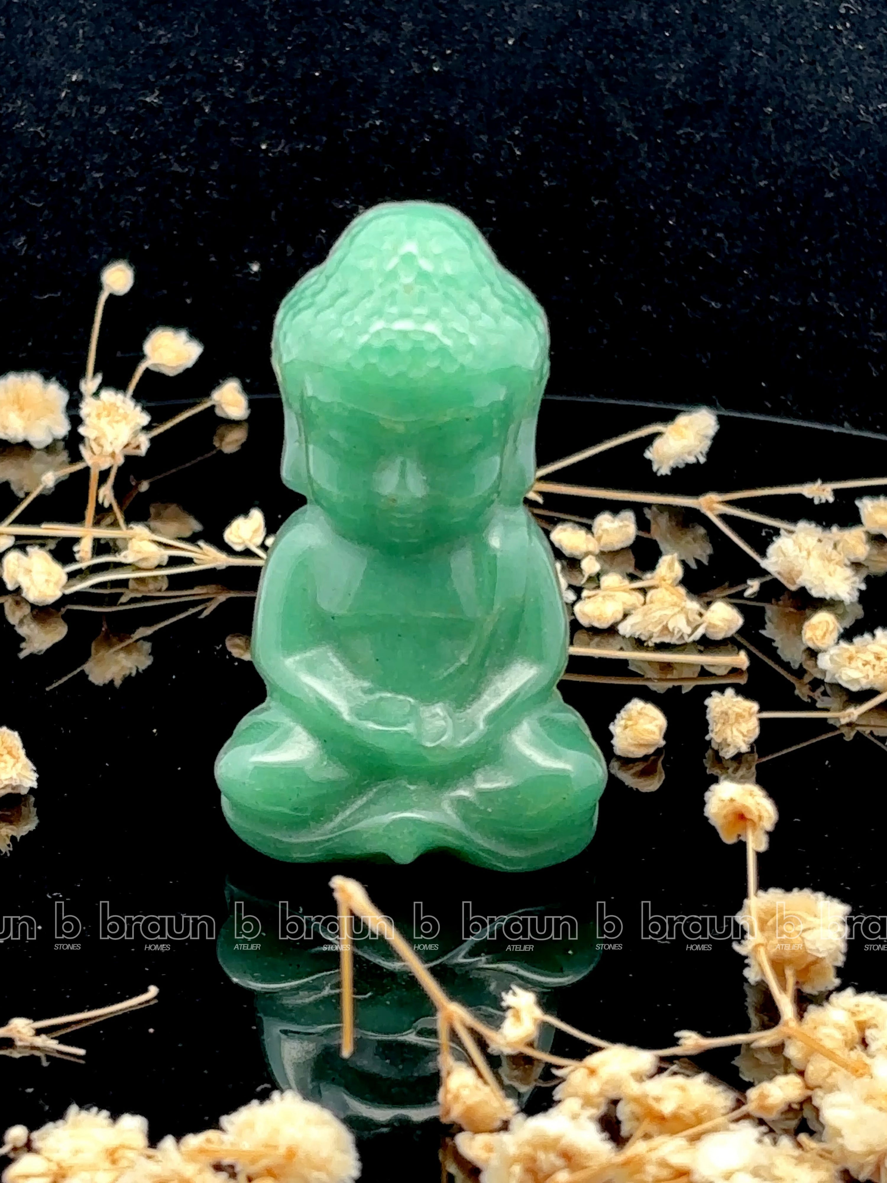Green Aventurine Sitting Buddha Medium