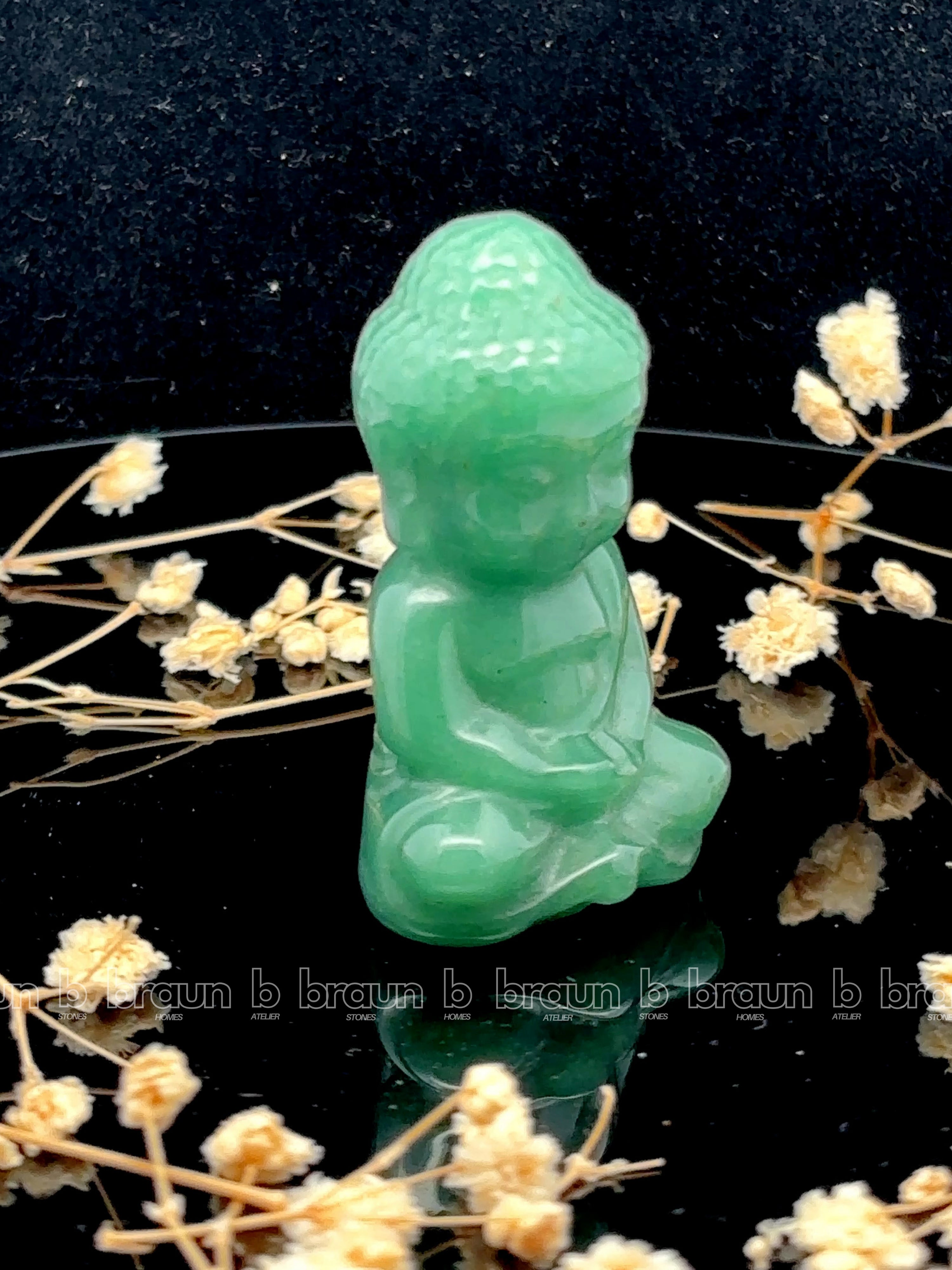 Green Aventurine Sitting Buddha Medium
