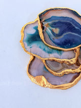 Green Agate Coasters