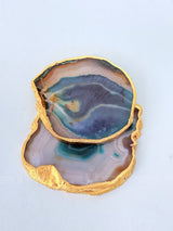 Green Agate Coasters