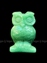 Green Aventurine Owl Sculpture 