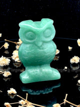Green Aventurine Owl Sculpture 