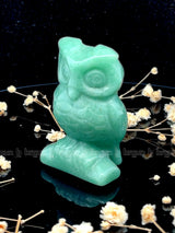 Green Aventurine Owl Sculpture 