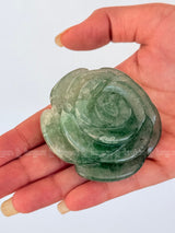 Green Aventurine Flower Sculpture 